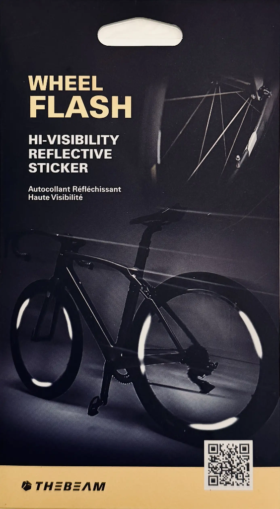 WHEEL FLASH Autocollants réfléchissants pour velo ou trottinette. 