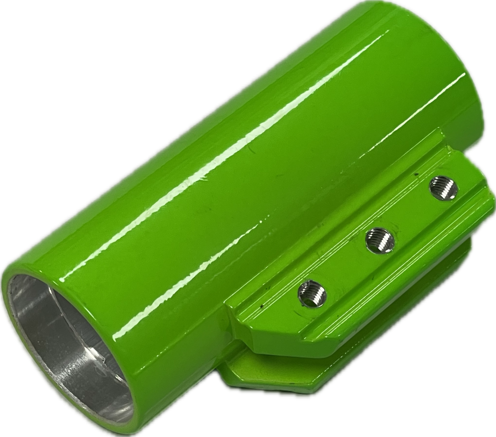 Tube pivot colonne avant Vert ( 2 bras colliers)