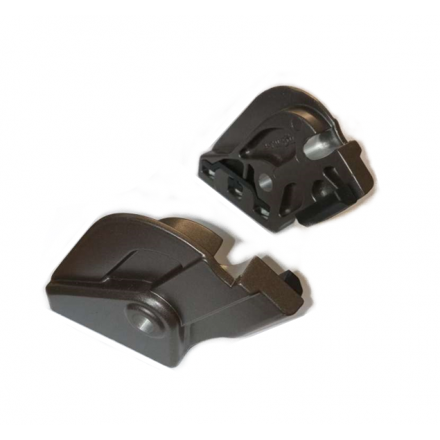 Fixation plateau oreilles axe avant modèle GT premium - Gris