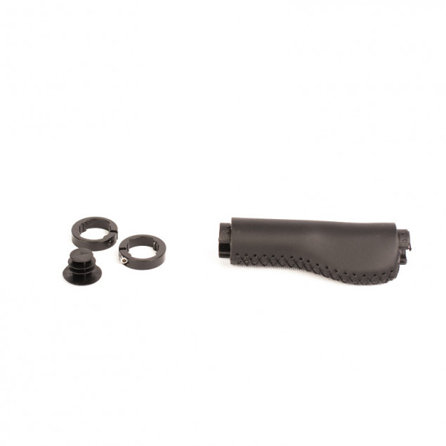 Poignée de grip Noir compatible à droite et à gauche pour SCRAMBLER S (Cuir)