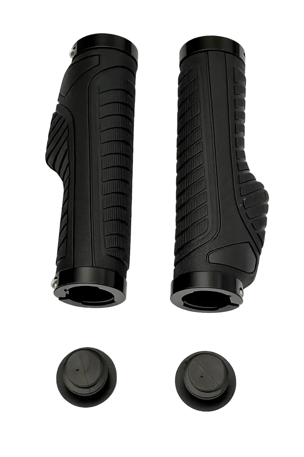 Poignées noires d’origine (la paire) pour vélo pliant ONEMILE NOMAD – Compatibles ONEMILE SCRAMBLER S & V
