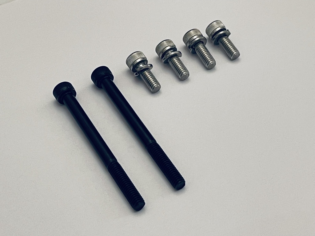Kit de 6 vis de fixation du bloc oreille de pliage pour Trottinette ZERO 8 Pro / Z8 Pro / VSETT 8 / VSETT 8+
