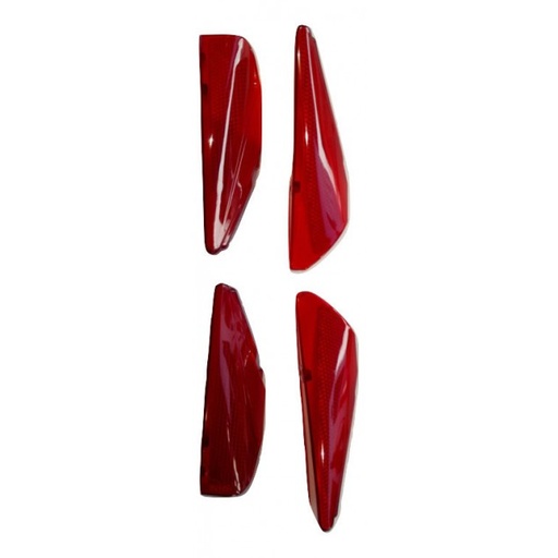 [ETW-CAR-075] Set de 4 caches de deck rouge E-TWOW Booster PLUS, S, V et Monster