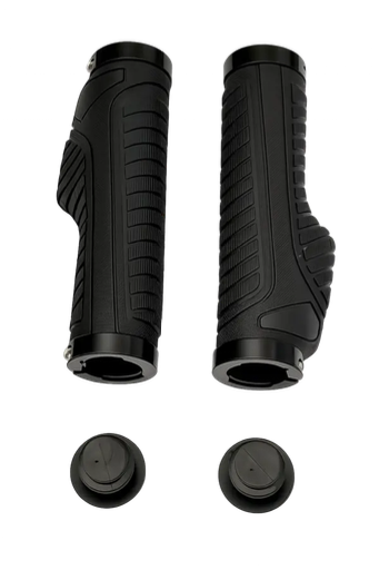 [ONE-CAR-108] Poignées noires d’origine (la paire) pour vélo pliant ONEMILE NOMAD – Compatibles ONEMILE SCRAMBLER S & V