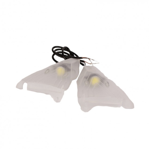 [ZER-CAR-138] Paire de cache blanc avant pour deck Z8X avec LED
