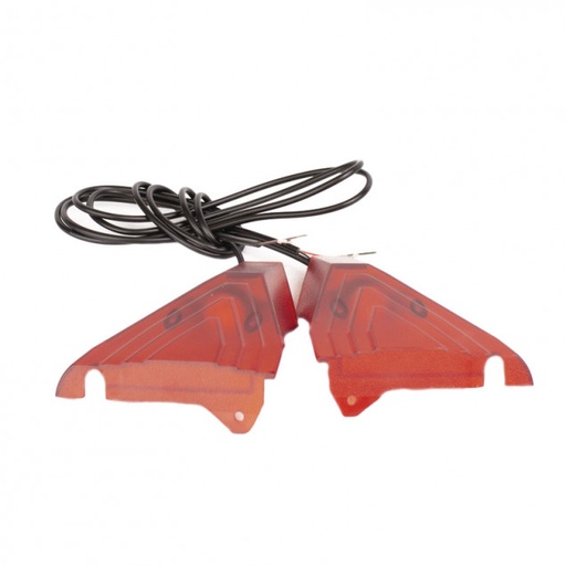 [ZER-CAR-139] Paire de cache rouge arrière pour deck Z8X avec LED