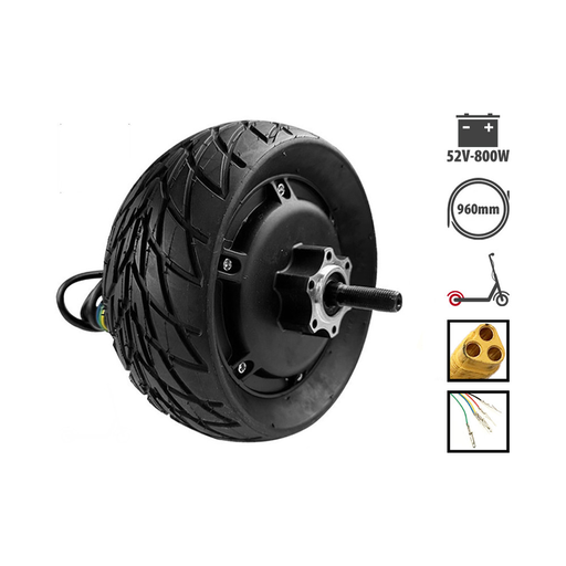 [ZER-MOT-008] Moteur d’origine 52V 800W pour Trottinette ZERO 8X / Z8X arrière